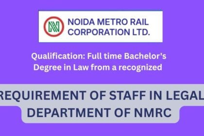 NMRC Legal Recruitment 2026: A Golden Opportunity for Jobs in the Legal Department at Noida Metro